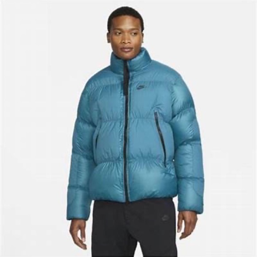 Nike Mens Therma-FIT Repel Down Puffer Jacket Teal Blue XL Loose Fit DD6978-379